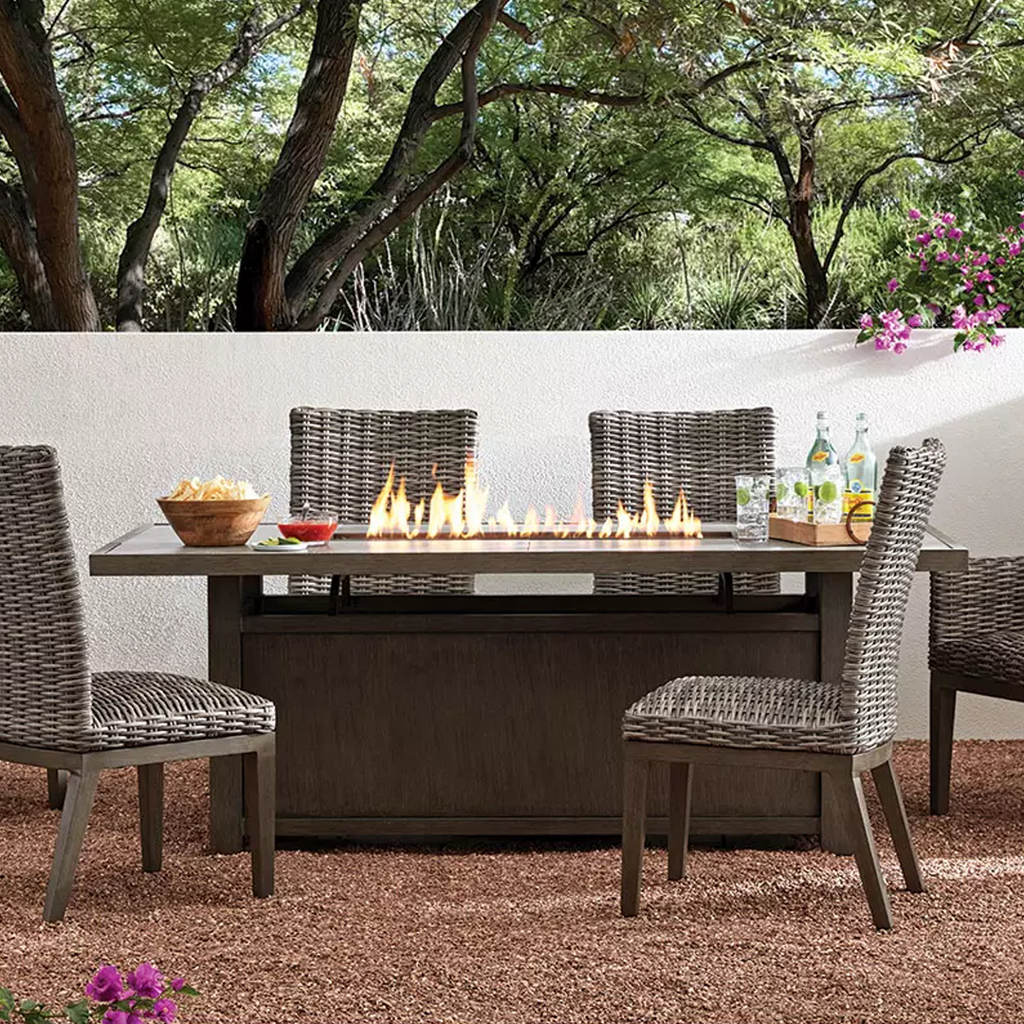 Halstead 7 Piece Fire Dining Set